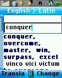 English Latio Dictionary