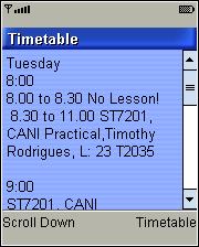 Class Schedule